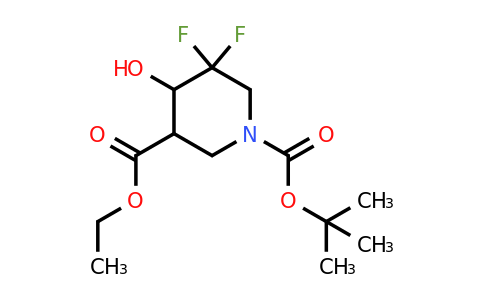 1356338-61-8 | 1-tert-Butyl 3-ethyl 5,5-difluoro-4-hydroxypiperidine-1,3-dicarboxylate