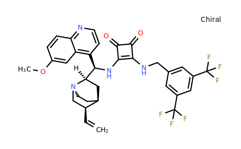 3-[[[3,5-Bis(trifluoromethyl)phenyl]methyl]amino]-4-[[(9R)-6'-methoxycinchonan-9-yl]amino]-3-cyclobutene-1,2-dione