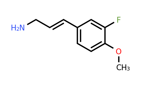 1369463-77-3 | 3-(3-Fluoro-4-methoxyphenyl)prop-2-en-1-amine