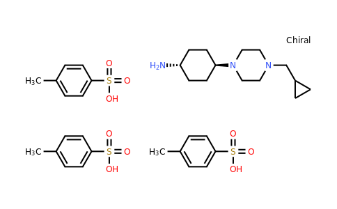 1373498-25-9 | rel-(1R,4R)-4-(4-(Cyclopropylmethyl)piperazin-1-yl)cyclohexan-1-amine tris(4-methylbenzenesulfonate)