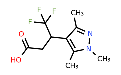 1375473-90-7 | 4,4,4-Trifluoro-3-(trimethyl-1h-pyrazol-4-yl)butanoic acid