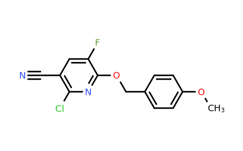 1421066-27-4 | 2-Chloro-5-fluoro-6-((4-methoxybenzyl)oxy)nicotinonitrile