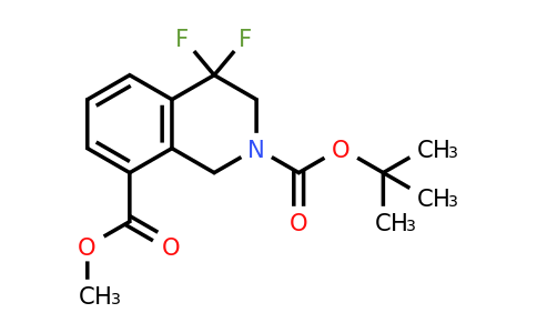 1432515-24-6 | O2-tert-butyl O8-methyl 4,4-difluoro-1,3-dihydroisoquinoline-2,8-dicarboxylate