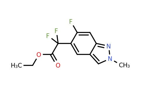 1440965-40-1 | ethyl 2,2-difluoro-2-(6-fluoro-2-methyl-2H-indazol-5-yl)acetate