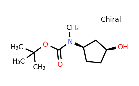 1452466-66-8 | rel-tert-Butyl ((1R,3S)-3-hydroxycyclopentyl)(methyl)carbamate