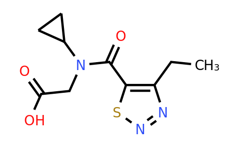 1466453-23-5 | n-Cyclopropyl-n-(4-ethyl-1,2,3-thiadiazole-5-carbonyl)glycine