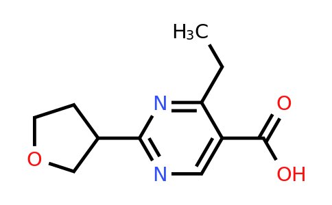 1468608-72-1 | 4-Ethyl-2-(tetrahydrofuran-3-yl)pyrimidine-5-carboxylic acid