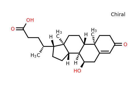 3-Oxo-7-hydroxychol-4-enoic acid