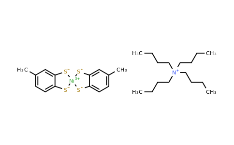 Tetrabutylammonium bis(4-methyl-1,2-benzenedithiolato)nickelate