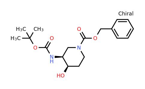 1549812-60-3 | rel-Benzyl (3S,4R)-3-((tert-butoxycarbonyl)amino)-4-hydroxypiperidine-1-carboxylate