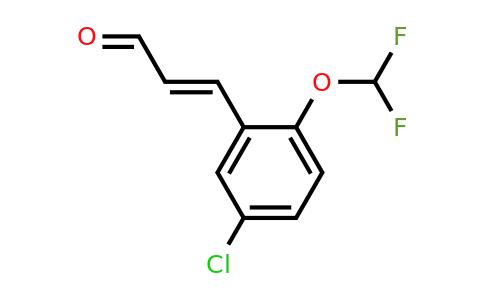 1564064-66-9 | 3-(5-Chloro-2-(difluoromethoxy)phenyl)acrylaldehyde