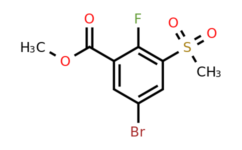 1624261-29-5 | methyl 5-bromo-2-fluoro-3-(methylsulfonyl)benzoate