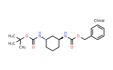 1663511-18-9 | Benzyl tert-Butyl ((1S,3S)-cyclohexane-1,3-diyl)dicarbamate