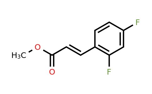 166883-00-7 | METHYL 3-(2,4-DIFLUOROPHENYL)ACRYLATE