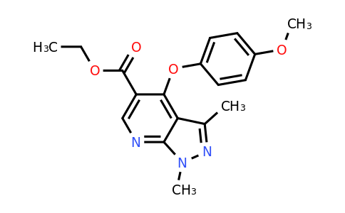 174842-34-3 | Ethyl 4-(4-methoxyphenoxy)-1,3-dimethyl-1H-pyrazolo[3,4-b]pyridine-5-carboxylate