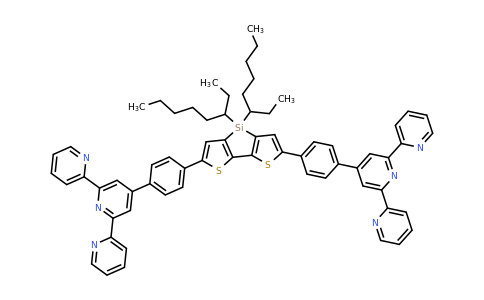 4',4''''-((4,4-Di(octan-3-yl)-4H-silolo[3,2-b:4,5-b']dithiophene-2,6-diyl)bis(4,1-phenylene))di-2,2':6',2''-terpyridine