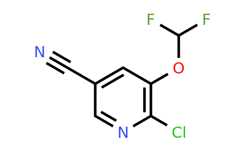 1804509-59-8 | 6-Chloro-5-(difluoromethoxy)nicotinonitrile