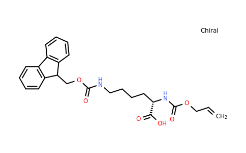 186350-56-1 | N6-(((9H-Fluoren-9-yl)methoxy)carbonyl)-N2-((allyloxy)carbonyl)-L-lysine