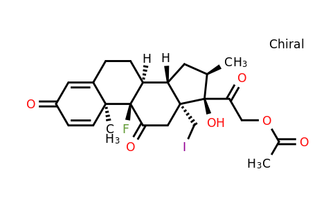 2-((8S,9R,10S,13R,14S,16R,17R)-9-Fluoro-17-hydroxy-13-(iodomethyl)-10,16-dimethyl-3,11-dioxo-6,7,8,9,10,11,12,13,14,15,16,17-dodecahydro-3H-cyclopenta[a]phenanthren-17-yl)-2-oxoethyl acetate