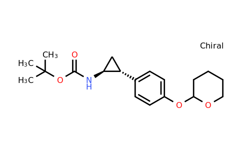 1946017-76-0 | tert-Butyl ((1S,2R)-2-(4-((tetrahydro-2H-pyran-2-yl)oxy)phenyl)cyclopropyl)carbamate