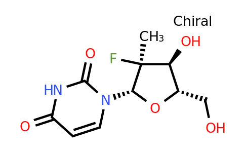 1-((2S,3S,4S,5S)-3-fluoro-4-hydroxy-5-(hydroxymethyl)-3-methyltetrahydrofuran-2-yl)pyrimidine-2,4(1H,3H)-dione