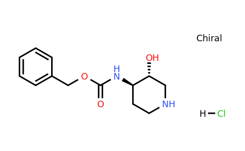 1951441-55-6 | rel-Benzyl ((3R,4R)-3-hydroxypiperidin-4-yl)carbamate hydrochloride