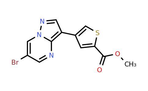 1990492-94-8 | Methyl 4-(6-bromopyrazolo[1,5-a]pyrimidin-3-yl)thiophene-2-carboxylate