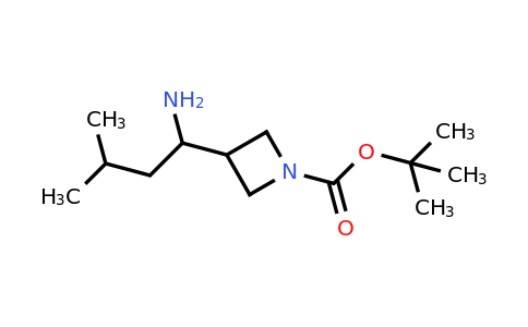 1996071-05-6 | tert-butyl 3-(1-amino-3-methyl-butyl)azetidine-1-carboxylate