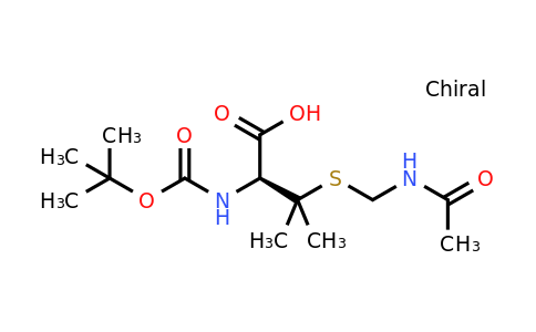 201421-14-9 | (S)-3-((acetamidomethyl)thio)-2-((tert-butoxycarbonyl)amino)-3-methylbutanoic acid