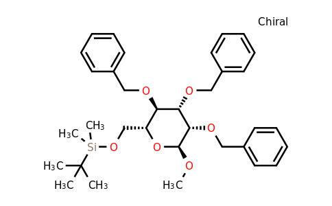 Methyl 2,3,4-tri-O-benzyl-6-O-tert-butyldimethylsilyl-α-D-mannopyranoside