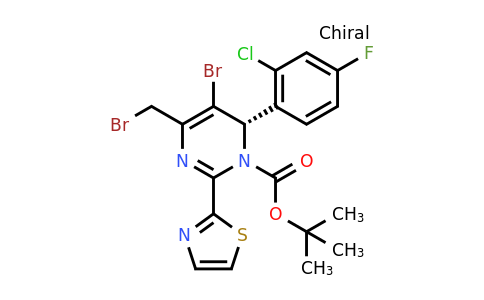 2067376-01-4 | tert-Butyl (S)-5-bromo-4-(bromomethyl)-6-(2-chloro-4-fluorophenyl)-2-(thiazol-2-yl)pyrimidine-1(6H)-carboxylate