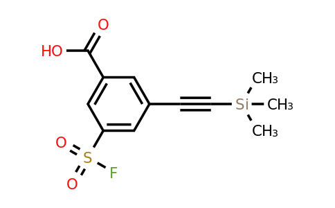 3-(Fluorosulfonyl)-5-((trimethylsilyl)ethynyl)benzoic acid