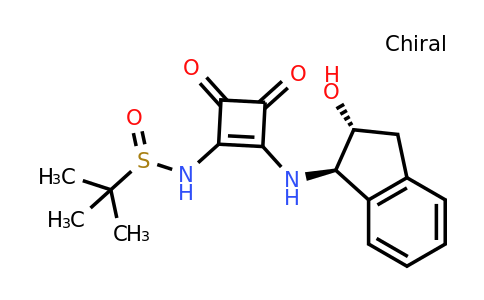 (S)-N-(2-(((1R,2R)-2-Hydroxy-2,3-dihydro-1H-inden-1-yl)amino)-3,4-dioxocyclobut-1-en-1-yl)-2-methylpropane-2-sulfinamide