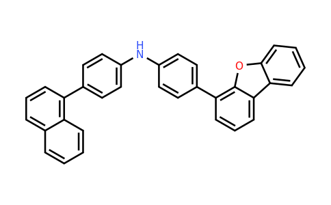 4-(Dibenzo[b,d]furan-4-yl)-N-(4-(naphthalen-1-yl)phenyl)aniline