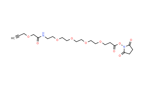 2101206-92-0 | Propargyl-O-C1-amido-PEG4-C2-NHS ester