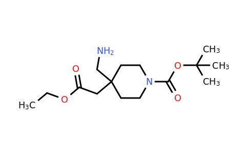 2104409-60-9 | tert-Butyl 4-(aminomethyl)-4-(2-ethoxy-2-oxoethyl)piperidine-1-carboxylate