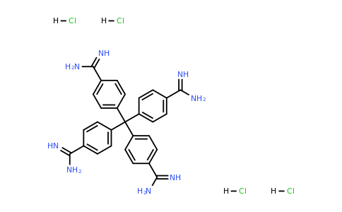 4-[Tris(4-carbamimidoylphenyl)methyl]benzenecarboximidamide;tetrahydrochloride