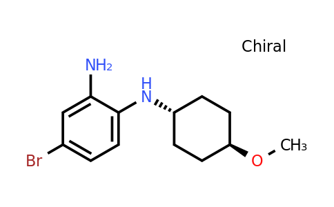 2222963-86-0 | rel-4-Bromo-N1-((1r,4r)-4-methoxycyclohexyl)benzene-1,2-diamine