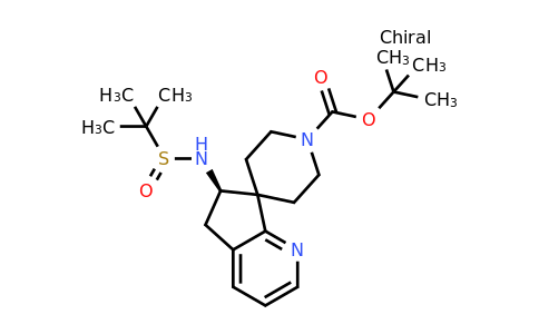 2245085-51-0 | tert-Butyl (R)-6-(((S)-tert-butylsulfinyl)amino)-5,6-dihydrospiro[cyclopenta[b]pyridine-7,4'-piperidine]-1'-carboxylate