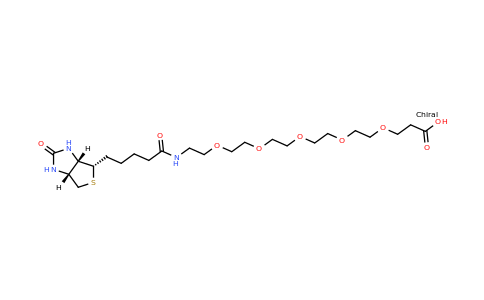 20-Oxo-24-((3aS,4S,6aR)-2-oxohexahydro-1H-thieno[3,4-d]imidazol-4-yl)-4,7,10,13,16-pentaoxa-19-azatetracosanoic acid