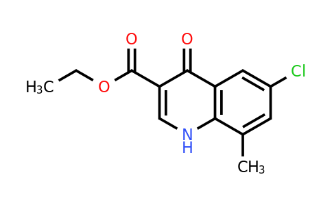 Ethyl 6-chloro-8-methyl-4-oxo-1,4-dihydroquinoline-3-carboxylate