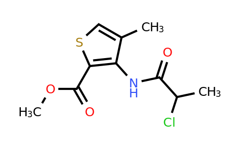 23964-56-9 | Methyl 3-(2-chloropropanamido)-4-methylthiophene-2-carboxylate