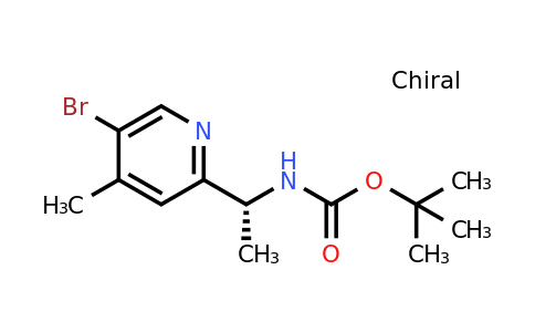 2411591-35-8 | Tert-butyln-[(1r)-1-(5-bromo-4-methyl-2-pyridyl)ethyl]carbamate