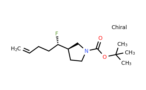 2412133-85-6 | tert-butyl (3R)-3-[(1S)-1-fluoropent-4-enyl]pyrrolidine-1-carboxylate