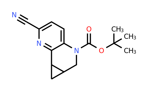 2417969-66-3 | tert-Butyl 2-cyano-6,6a,7,7a-tetrahydro-5H-cyclopropa[c][1,5]naphthyridine-5-carboxylate