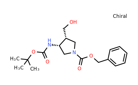 246510-67-8 | benzyl cis-3-{[(tert-butoxy)carbonyl]amino}-4-(hydroxymethyl)pyrrolidine-1-carboxylate