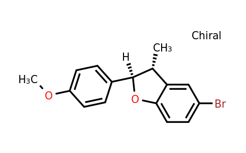 2477608-77-6 | rel-(2R,3R)-5-Bromo-2-(4-methoxyphenyl)-3-methyl-2,3-dihydrobenzofuran