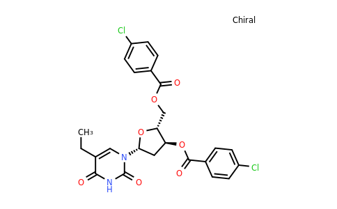 1-(3,5-Di-O-p-chlorobenzoyl-2-deoxy-β-D-ribofuranosyl)-5-ethyluracil