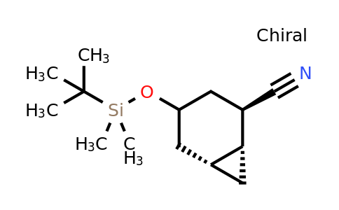 2570276-39-8 | rel-(1R,2R,6R)-4-[tert-butyl(dimethyl)silyl]oxynorcarane-2-carbonitrile