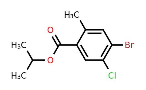 2586126-47-6 | Isopropyl 4-bromo-5-chloro-2-methylbenzoate